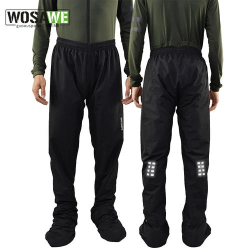 WOSAWE Regenhose MTB Fahrrad Motorrad Wasserdichte Hose Sportbekleidung Pants