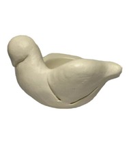 VTG Brookwood Community Dove Bird Trinket Dish Figurine 5” Hand Made Bowl 1991