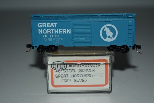Carro de carga Great Northern 40' escala N Con-Cor 00001-01001 puerta única 33103 C14769 | Zustand: Used