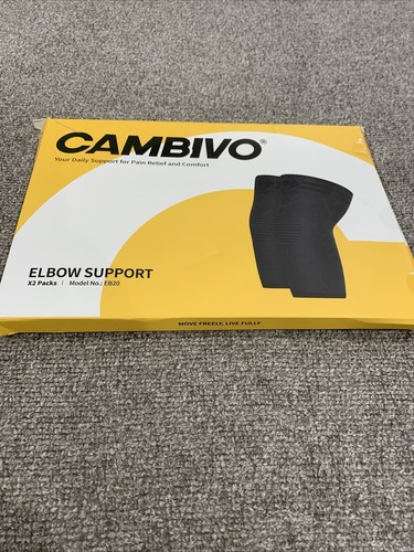 CAMBIVO 2 Pack Elbow Brace for Tendonitis, Tennis Elbow Compression Support Sm. - Picture 4 of 4