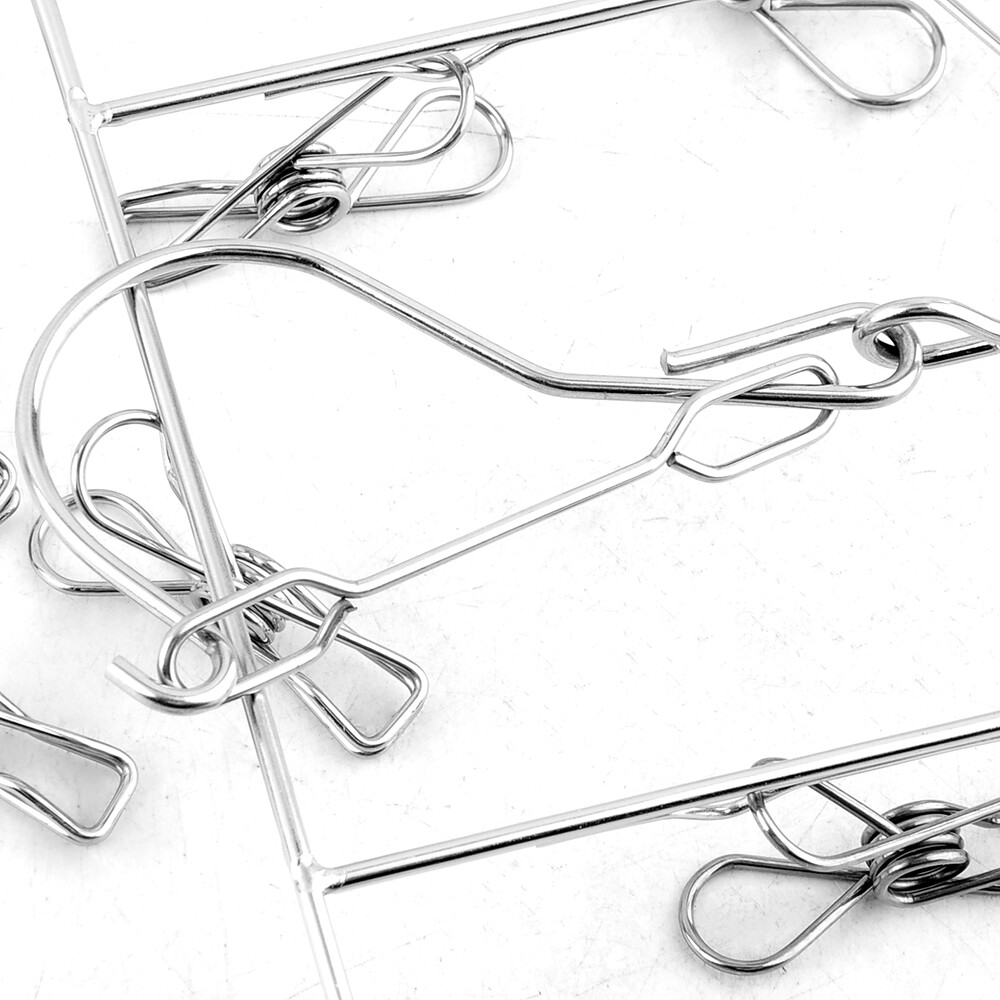 40 Thickened Clips Stainless Steel Underwear Sock Hanger Laundry Airer