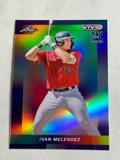 2023 Leaf Vivid Blue Prismatic Ivan Melendez Rookie XRC /7 #70 Diamondbacks
