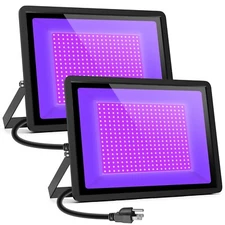 Black Lights Tansir 500W LED Black Lights Flood Light Outdoor with Plug(6ft C...