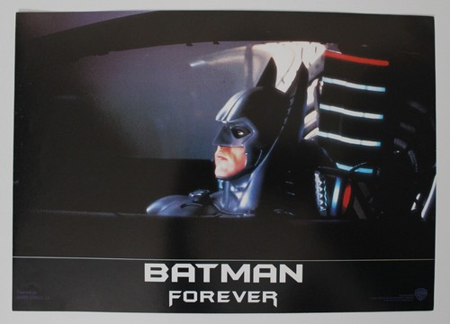 Tarjeta de vestíbulo 1995 Batman Forever original vintage España Tim Burton, Kilmer difícil de encontrar #8 - Imagen 2 de 5