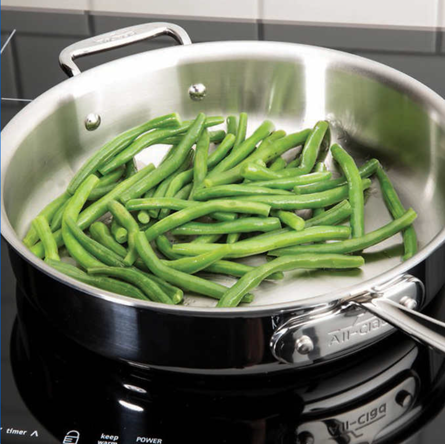 AllClad d3 12Piece Stainless Steel Cookware Set 3Ply SS, Oven Safe