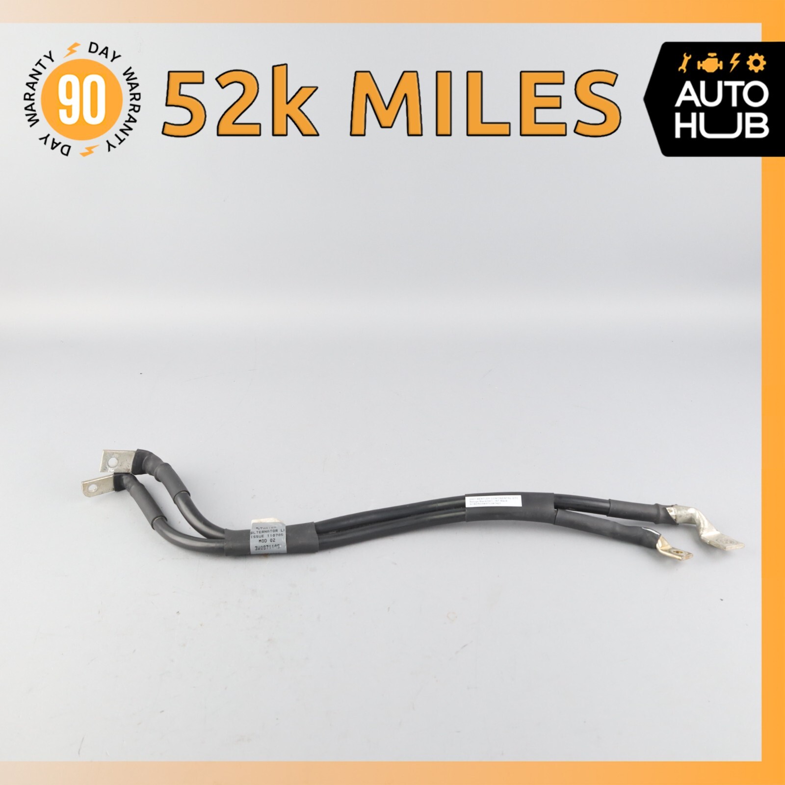 03-13 Bentley Continental GTC GT Battery Starter Alternator Cable Harness OEM