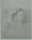 Richard Earlom (1743-1822). Female Profile. Pastel
