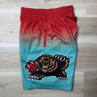 Mitchell & Ness NBA Vancouver Grizzlies 1996 Fade Away Swingman Shorts -Size 2XL