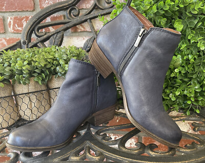 Lucky Brand “Basel” Booties; Indigo 