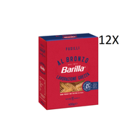 12X Barilla Fusilli Al Bronzo Bronze Gezogene Pasta 500G