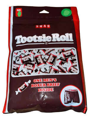 Boxer Crazy Boxer Homme – Collection Tootsie Roll, Orange Et Marron, Taille M, Neuf