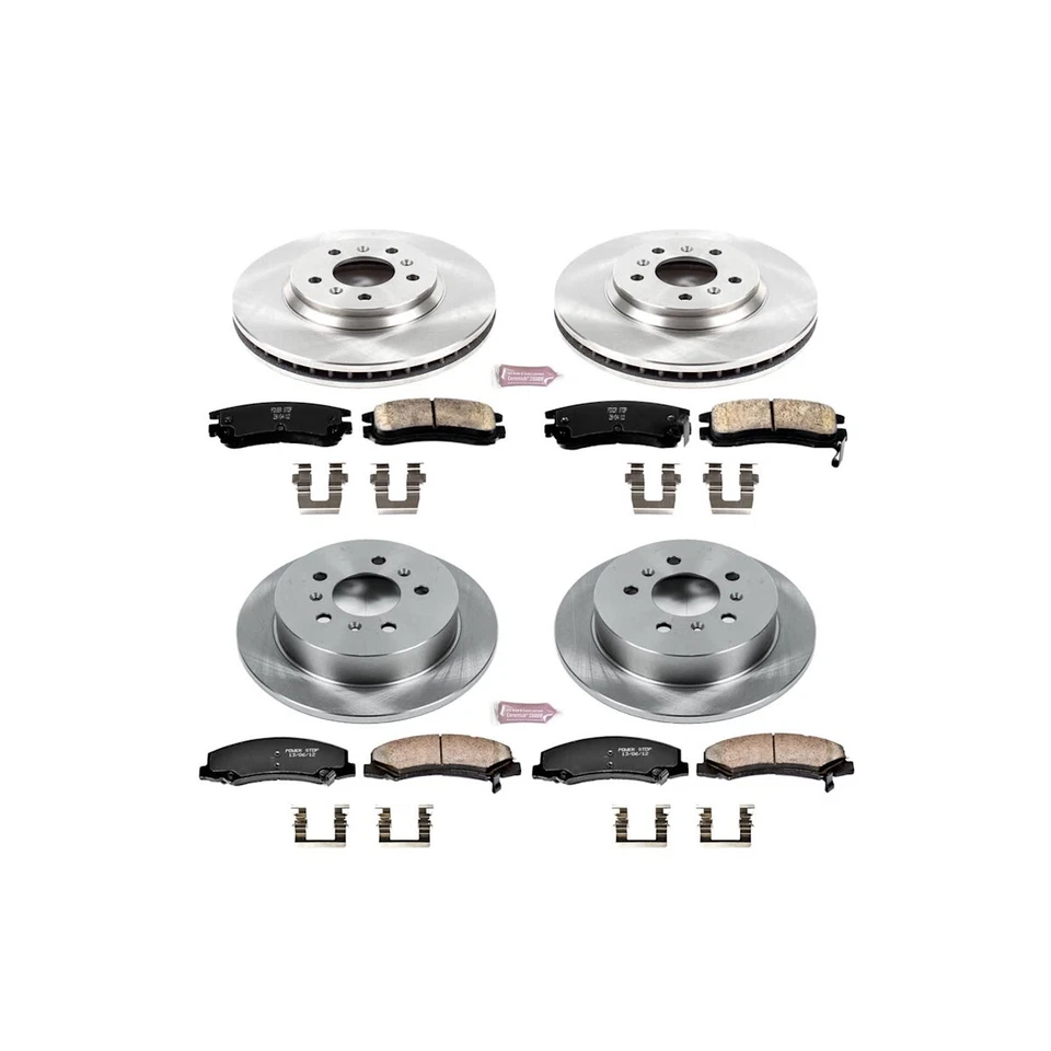 KOE1438 Powerstop 4-Wheel Set Brake Disc and Pad Kits Front & Rear for Chevy — 第 4/4 张图片