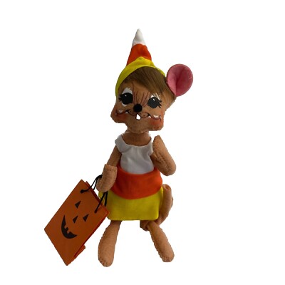 2014 ANNALEE HALLOWEEN 6'' Candy Corn Costume Mouse Trick or Treat # 300514 NWT