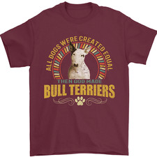 Un T-Shirt Pour Homme Bull Terrier 100% Coton
