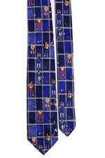 Generic Boys' Polyester Sports Neck Tie Blue Multi