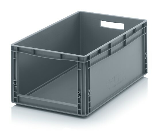 LagerbehäLter 60X40X27 Mit Fenster StapelbehäLter Lagerbox Eurobox Stapelbox-image