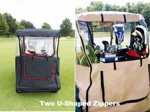 Doorworks Golf Buggy Cart Gehäuse Abdeckung 3-seitig (TAN) Club Car DS (2000+) - Bild 3 von 5