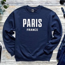 Paris Sweatshirt  Eiffel Louvre French  Paris France Crewneck Sweatshirt
