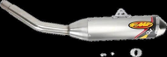 FMF Q4 SS Slip On Exhaust Muffler Pipe w Spark Arrestor Yamaha YZ250F 03-05 - Image 2 of 4