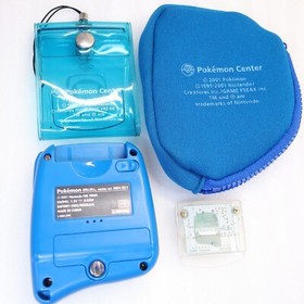 Pokemon Mini Console Blue MIN001 w/ Pok&eacute;mon Center Limited Cases Party Cartridge