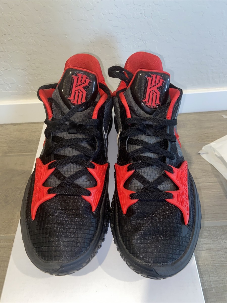 Nike KYRIE LOW IV 4 Bred Men's Basketball Shoes Black-Red