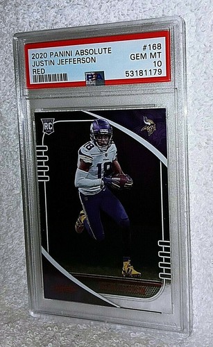 Carte Panini Absolute Justin Jefferson Rookie #168 – Minnesota Vikings – 2020 – Gradée