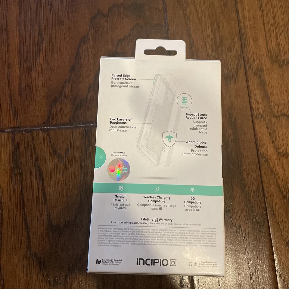 Funda Serie Incipio Duo para Motorola Edge (2022) - Denim Oscuro Foto 2 de 3