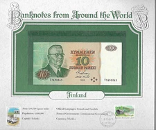 World Banknotes Finland 1980 10 Markkaa P 111a.26 UNC Kullberg - Puntila