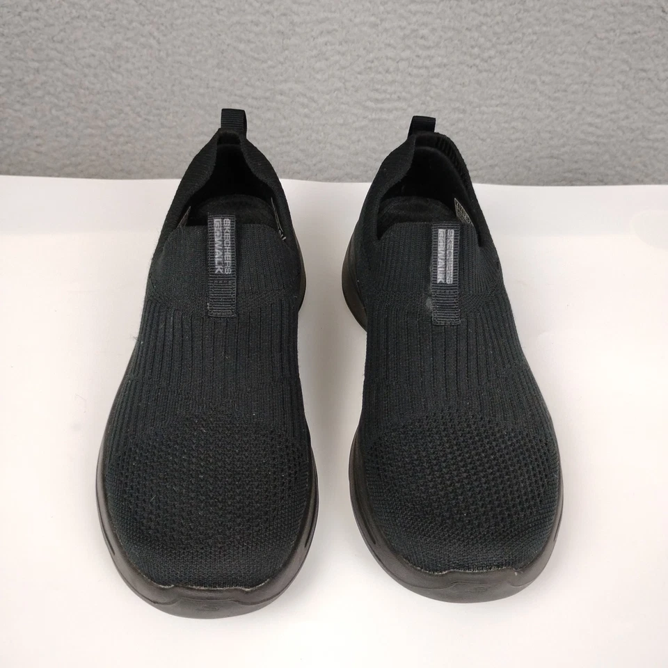 Sapatos Skechers Feminino 6 Preto Go Walk Arch Fit Iconic Slip-On Memory Foam 124409 - Imagem 2 de 4