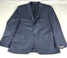 CANALI Sport Coat Jacket Mens 46R Two Button Wool Dark Blue Recent Tag Italy