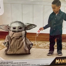Star Wars Mandalorian GROGU Baby Yoda 31" Weighted Foil Balloon Buddy NEW