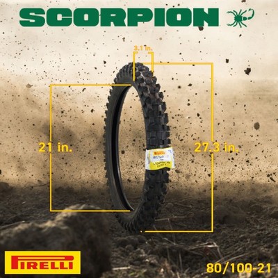 Pirelli Scorpion MX Extra X 80/100-21 & 110/90-19 Motorcycle Tires