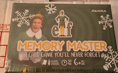 Elf Memory Master Card Game Aquarius New Sealed Christmas Movie Holiday Game NEW
