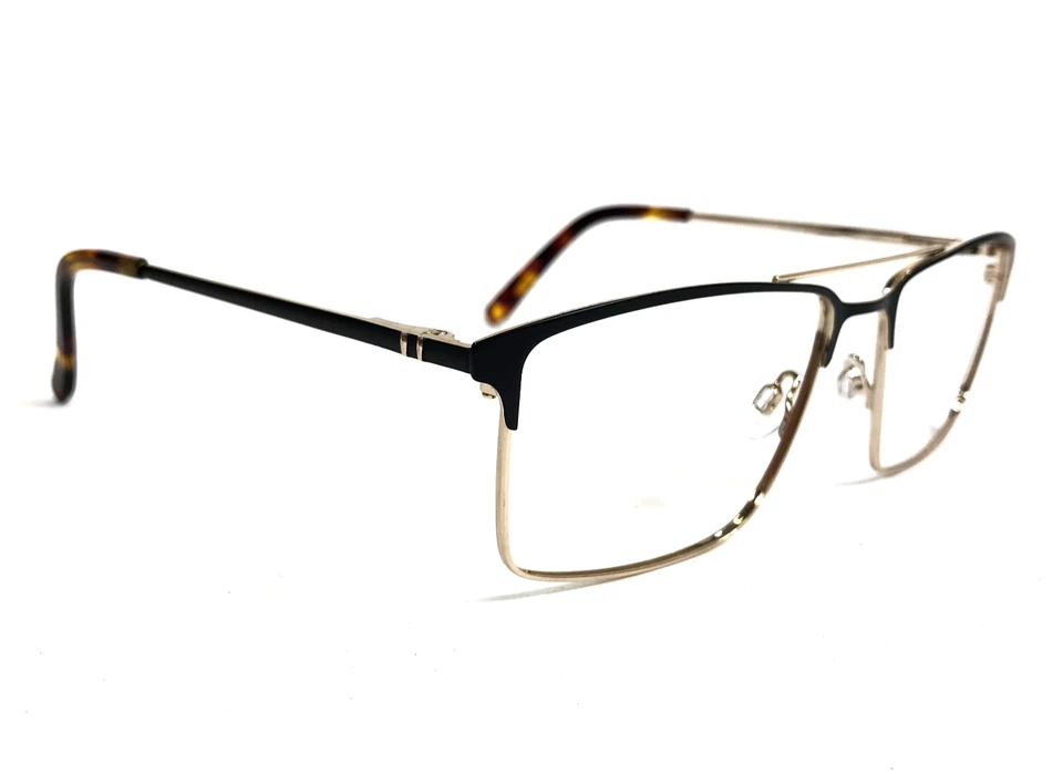 Randy Jackson Eyeglasses Frames 1110 ZYLOWARE 057 Black Gold Full Rim 58-18-145 - Image 2 of 4