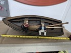  Exceptional  Rare Handmade Sailboat W/ Oars+Sailors. — photo 3