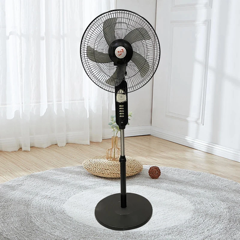 Ventilador Solar 16 Pulgadas 12V AC/DC Ventilador de Soporte Recargable con Panel Solar y Luz LED Foto 3 de 4