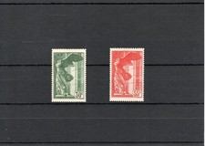 TIMBRE FRANCE FRANKREICH SAMOTHRACE 1937 N°354/355 NEUF* MH