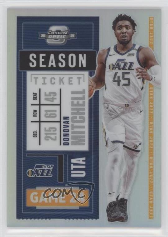 2020 Panini Contenders Optic Season Ticket Silver Prizm Donovan Mitchell #22 io5
