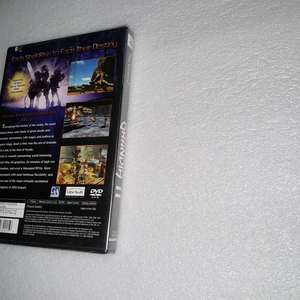 Grandia 2 II NEW AND SEALED ORIGINAL Sony PlayStation 2 PS2 NTSC USA RARE RPG - Image 3 of 4