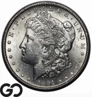 1891-S Morgan Silver Dollar Coin, Frosty Brilliant Uncirculated++ Tougher Date
