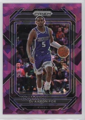 2022-23 Panini Prizm Purple Ice Prizm 69/149 De'Aaron Fox #118 9p5