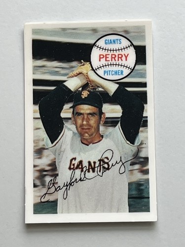 Gaylord Perry #20 1970 Kellogg's card