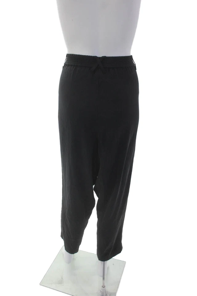 Pantalones ajustados Catherine Malandrino para mujer de malla laterales negros beige talla 14 Foto 3 de 4