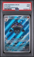 Pokemon TCG Claydol 92/86 Chaos Rising EN Illustration Rare PSA 9 LOW POP