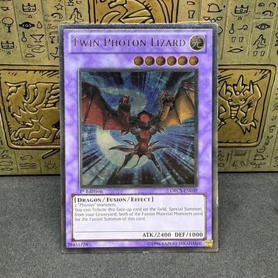 YuGiOh Twin Photon Lizard ORCS-EN039 Ultimate Rare 1st Edition LP