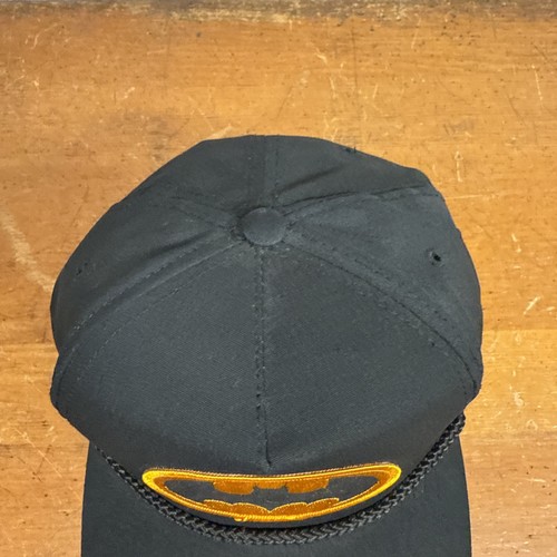 Vintage DC Batman Hat Logo Cap Black Yellow Snapback NEW WITH TAGS!! - Picture 9 of 20