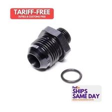 Vibrant 16834, One Black Aluminum -10An Flare To Straigh T Cut Thread (9/Fits 16