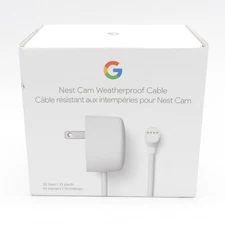 Google Cable for Nest Cam Weatherproof 10M / 33FT - (GA02278-US) Snow