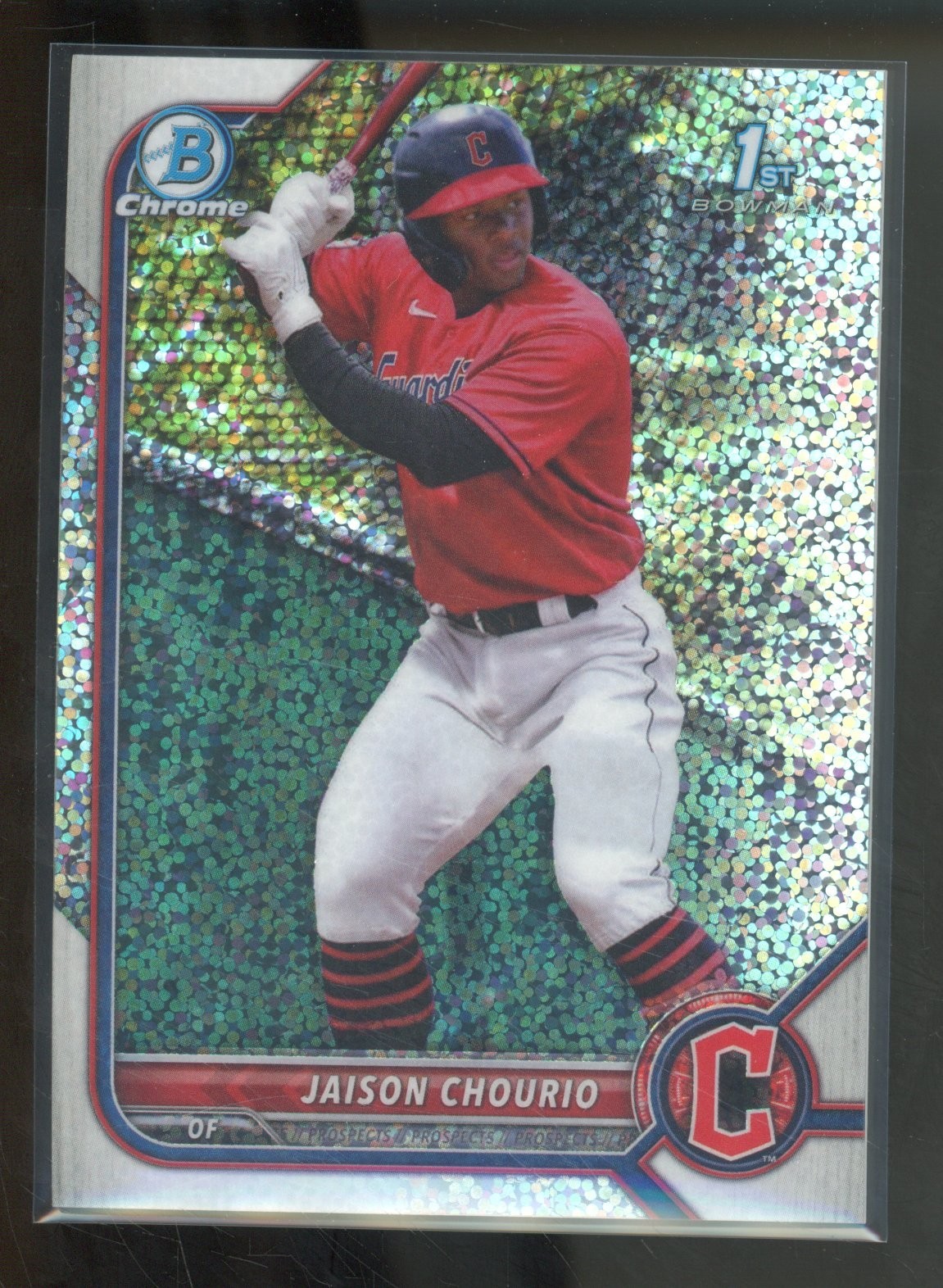 2022 Bowman Chrome JAISON CHOURIO #BCP-174 1st Speckle Refractor /299 Guardians