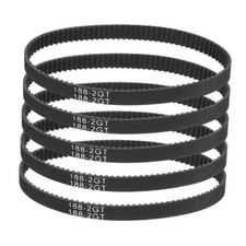 188mm GT-2 Timing Belt 6mm Width 2mm Pitch Blackpcs 3D 188mm L, 6mm W 5